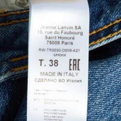 Pre Owned Lanvin Blue Washed Denim Jeans M Waist 28"