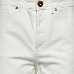 Pre Owned Lanvin White Denim Jeans M Waist 28"