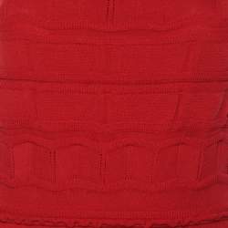 Lanvin Red Knit Knee-Length Dress TL