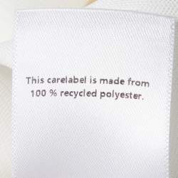 Pre Owned Lanvin Off-White Crepe Fringed Maxi Dress M