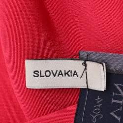 Pre Owned Lanvin Pink Stretch Satin Ruffle Shoulderless Asymmetric Dress L