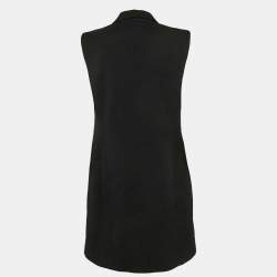 Lanvin Black Wool Sleeveless Coat L