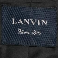 Lanvin Black Wool Sleeveless Coat L