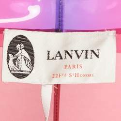 مملوكة مسبقًا Lanvin Multicolor Synthetic Sheer Coat M