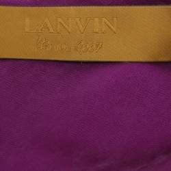 مملوكة مسبقًا Lanvin Purple Silk Sleeveless Dress M