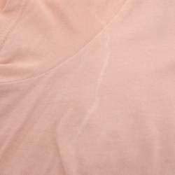 Pre Owned Lanvin Black/Peach Jersey and Lace Tops and Cardigan Set S