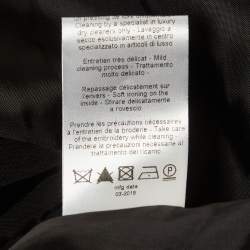 Pre Owned Lanvin Black Crepe Flared Maxi Dress M