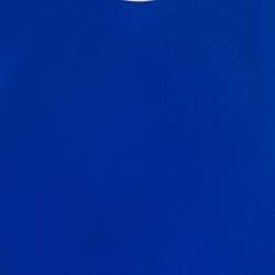 Pre Owned Lanvin Electric Blue Silk Sleeveless Draped Dress S