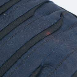 Lanvin Black/Navy Blue Fabric Pleated Happy Shoulder Bag