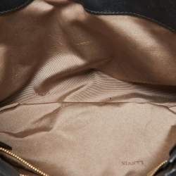 Lanvin Black/White White Leather Zip Shoulder Bag
