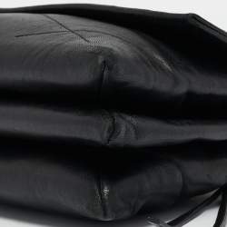 Lanvin Black Leather Sugar Flap Bag