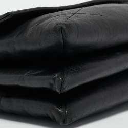 Lanvin Black Leather Sugar Flap Bag