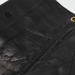 Lanvin Black Leather Sugar Flap Bag