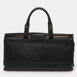 Lanvin Black Leather Satchel