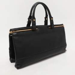 Lanvin Black Leather Satchel
