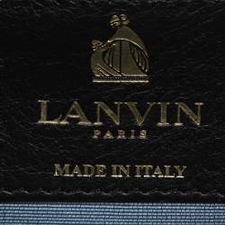 Lanvin Black Leather and Python Small Jiji Shoulder Bag