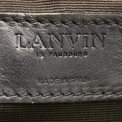 Lanvin Navy Blue Leather Briefcase