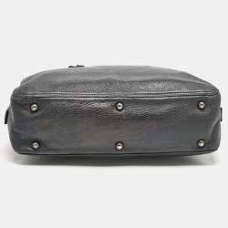 Lanvin Navy Blue Leather Briefcase