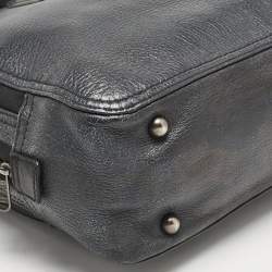 Lanvin Navy Blue Leather Briefcase