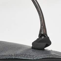 Lanvin Navy Blue Leather Briefcase