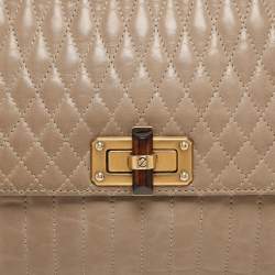 Lanvin Beige Quilted Leather Happy Shoulder Bag