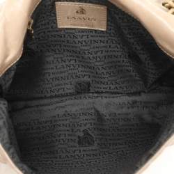 Lanvin Beige Quilted Leather Happy Shoulder Bag