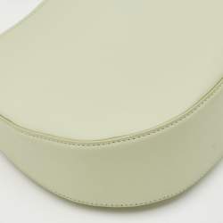 Pre Owned Lanvin Sage Green Leather Cat Handle Hobo