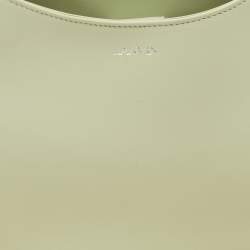 Pre Owned Lanvin Sage Green Leather Cat Handle Hobo