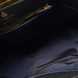 Pre Owned Lanvin Black Leather Trilogy Tote