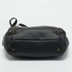 Pre Owned Lanvin Black Leather Trilogy Tote