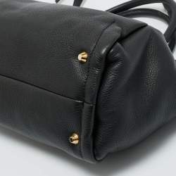 Pre Owned Lanvin Black Leather Trilogy Tote