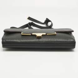 Pre Owned Lanvin Black Leather Miss Sartorial Shoulder Bag