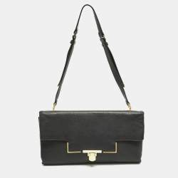 Pre Owned Lanvin Black Leather Miss Sartorial Shoulder Bag