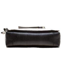 Lanvin Black Python Shoulder Bag