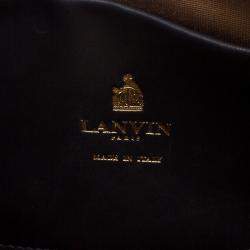 Lanvin Black Python Shoulder Bag