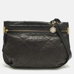 Pre Owned Lanvin Amalia Black Quilted Leather Shoulder Bag