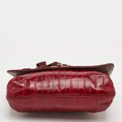 Pre Owned Lanvin Happy Red Eel Leather Shoulder Bag