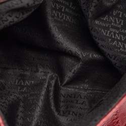 Pre Owned Lanvin Happy Red Eel Leather Shoulder Bag