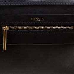 Pre Owned Lanvin Black/Gold Leather Le Jour Clutch