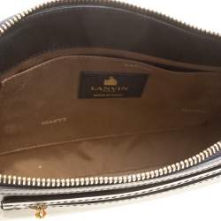 Pre Owned Lanvin Black/Gold Leather Le Jour Clutch