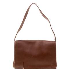 Lanvin Brown Leather Shoulder Bag