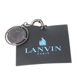 Pre Owned Lanvin Beige Python Embossed Leather Happy Chain Shoulder Bag