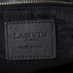 Pre Owned Lanvin Dark Grey Leather Amalia Hobo