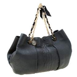 Pre Owned Lanvin Dark Grey Leather Amalia Hobo