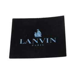 Pre Owned Lanvin Brown Python Happy Shoulder Bag