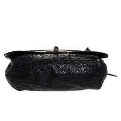 Pre Owned Lanvin Black Leather Happy Shoulder Bag