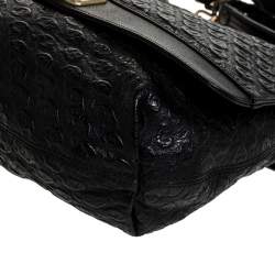 Pre Owned Lanvin Black Leather Happy Shoulder Bag