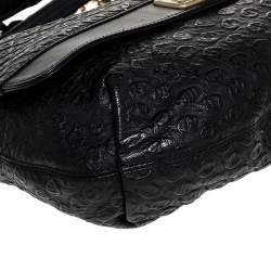 Pre Owned Lanvin Black Leather Happy Shoulder Bag