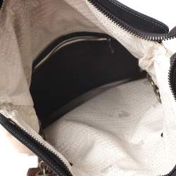 Pre Owned Lanvin Multicolor Leather and Patent Foldover Shoulder Bag