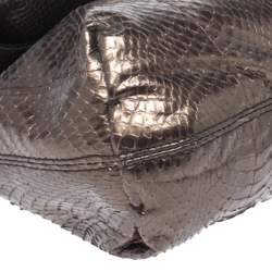 Pre Owned Lanvin Metallic Python Happy Shoulder Bag